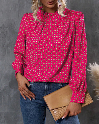 Hannah | Bluse im Vintage-Stil und mit Aufdrucken