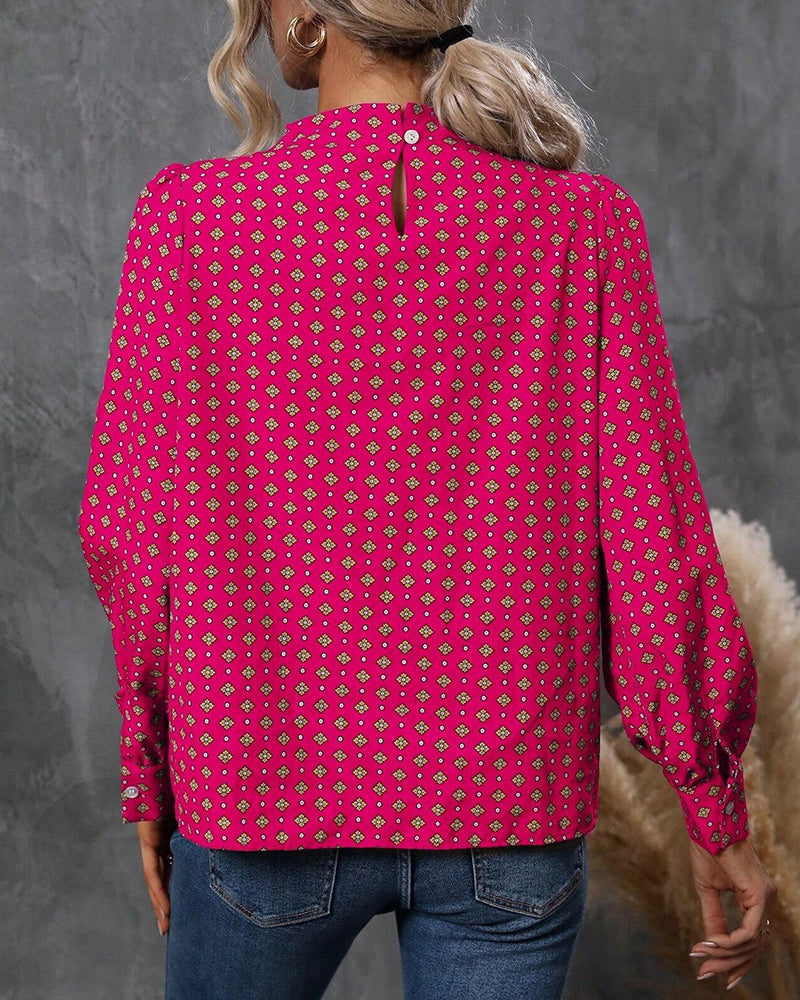 Hannah | Bluse im Vintage-Stil und mit Aufdrucken