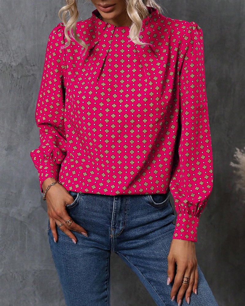 Hannah | Bluse im Vintage-Stil und mit Aufdrucken