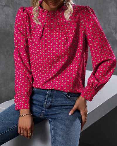Hannah | Bluse im Vintage-Stil und mit Aufdrucken