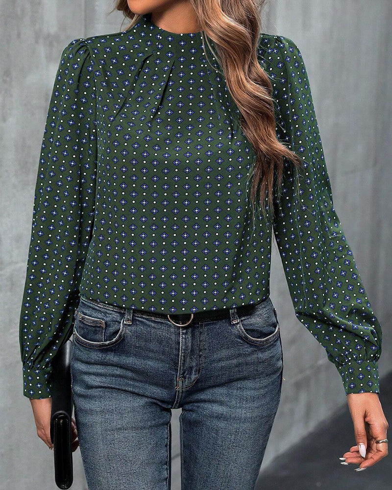 Hannah | Bluse im Vintage-Stil und mit Aufdrucken