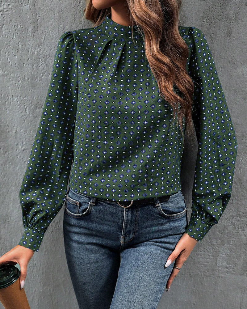 Hannah | Bluse im Vintage-Stil und mit Aufdrucken