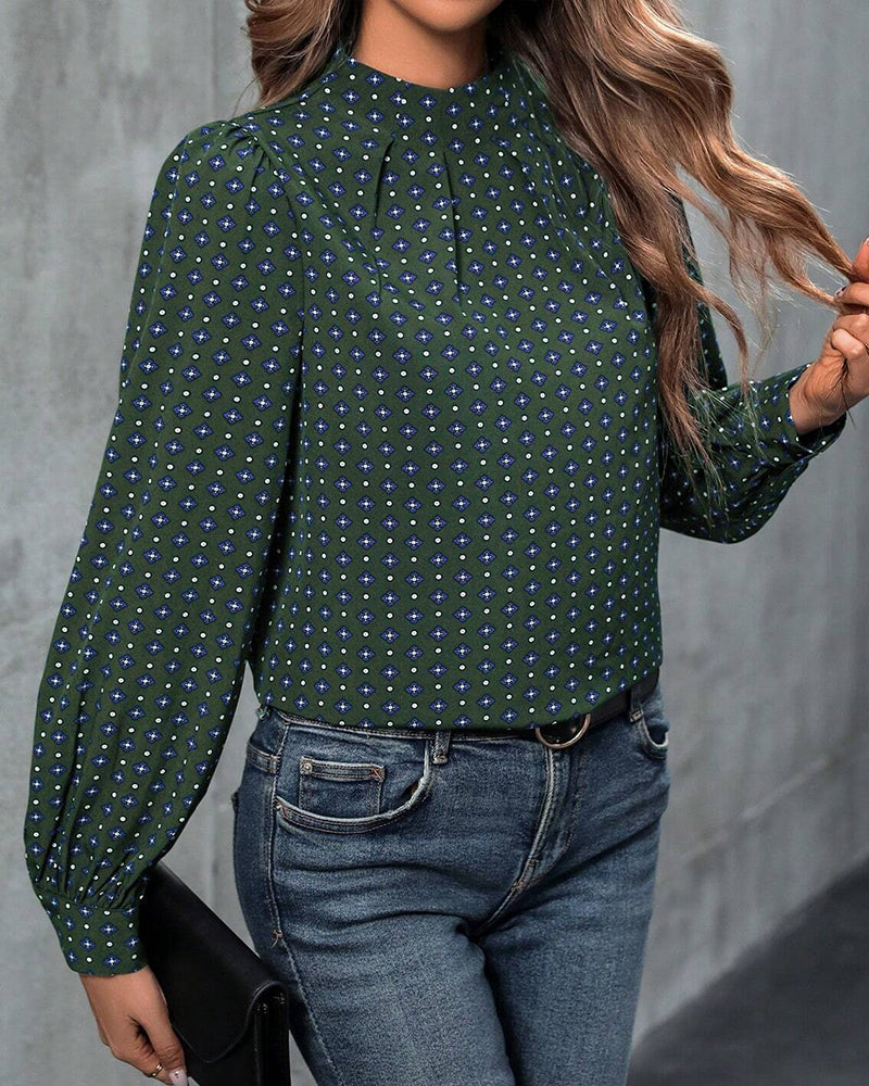 Hannah | Bluse im Vintage-Stil und mit Aufdrucken