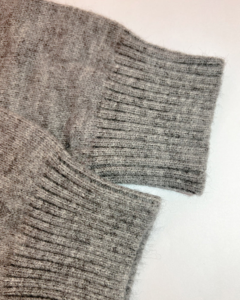 Tanja | Lockere lange Strickjacke mit Buchstabendruck