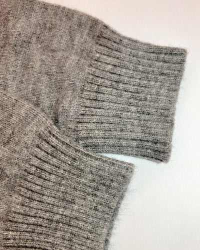 Tanja | Lockere lange Strickjacke mit Buchstabendruck