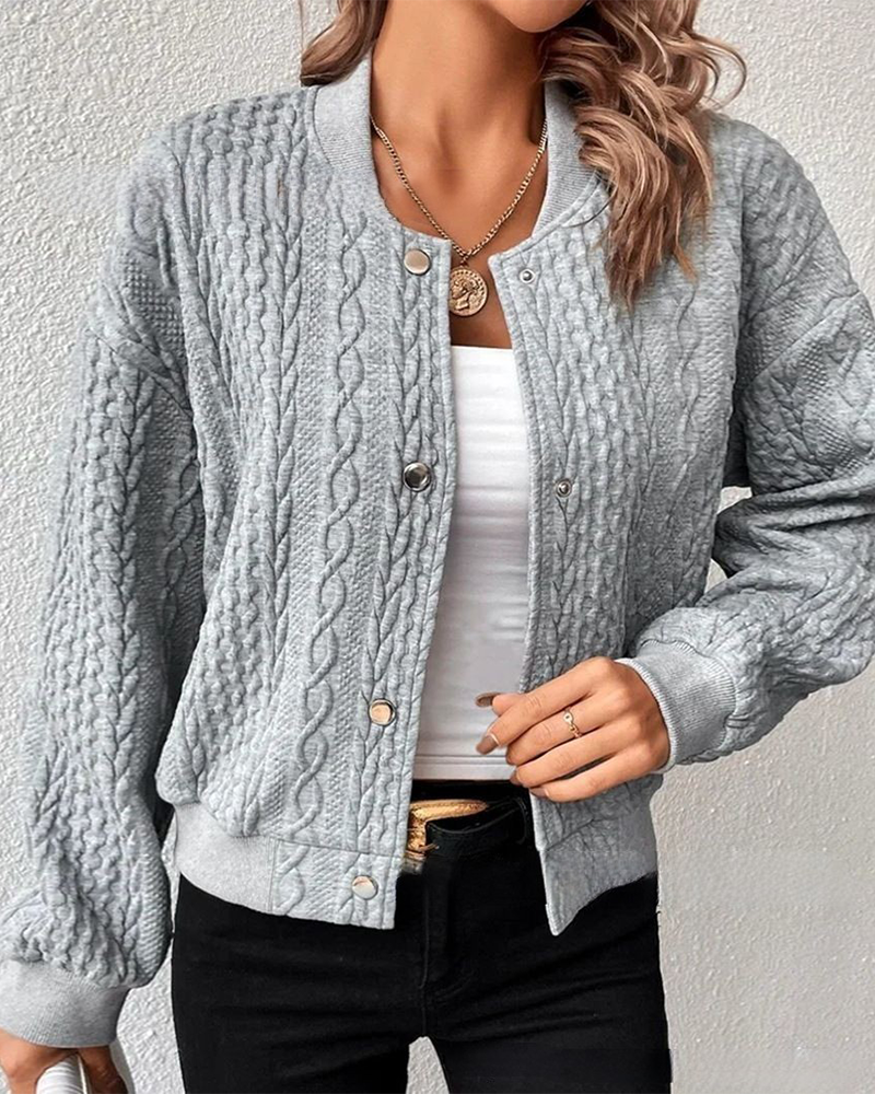 Sofia | Einfarbiger Cardigan mit Knöpfen