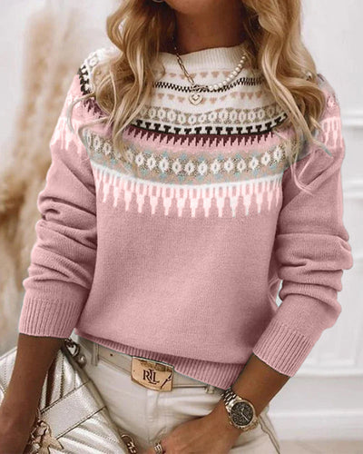 Tanja | Langarm-Pullover mit Aufdruck