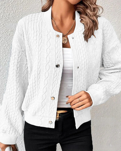 Sofia | Einfarbiger Cardigan mit Knöpfen