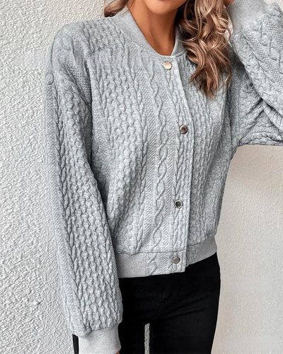 Sofia | Einfarbiger Cardigan mit Knöpfen