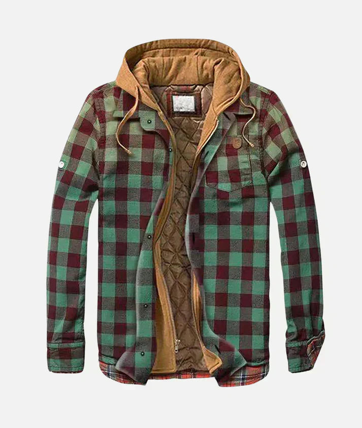 Alain – Patchwork-Jacke mit Karomuster