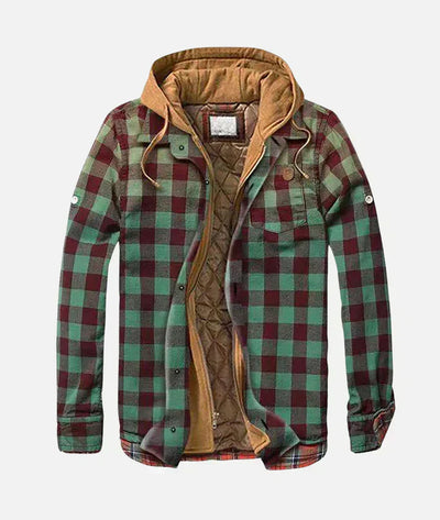 Alain – Patchwork-Jacke mit Karomuster