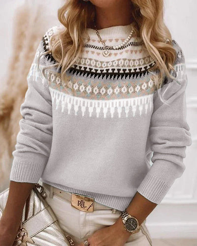Tanja | Langarm-Pullover mit Aufdruck
