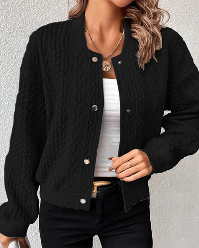 Sofia | Einfarbiger Cardigan mit Knöpfen