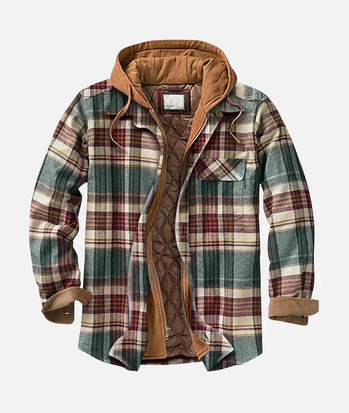 Alain – Patchwork-Jacke mit Karomuster