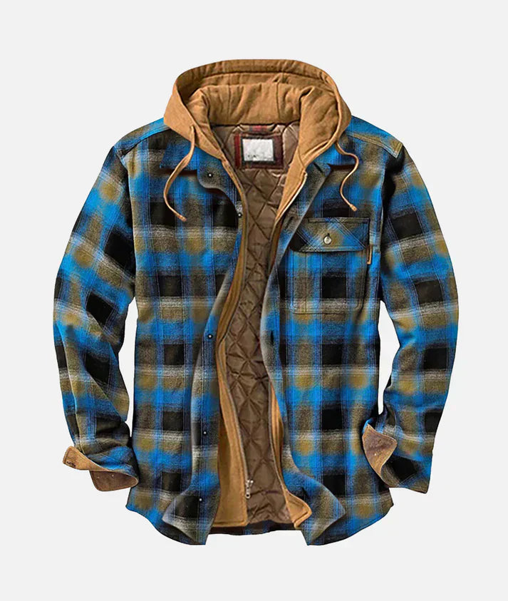 Alain – Patchwork-Jacke mit Karomuster