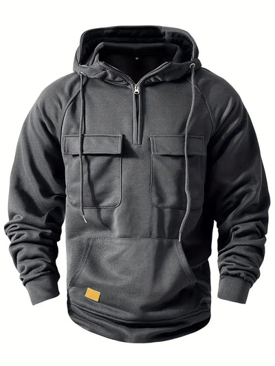 Bieber – Bequemer Kapuzenpullover Mit Mehreren Taschen