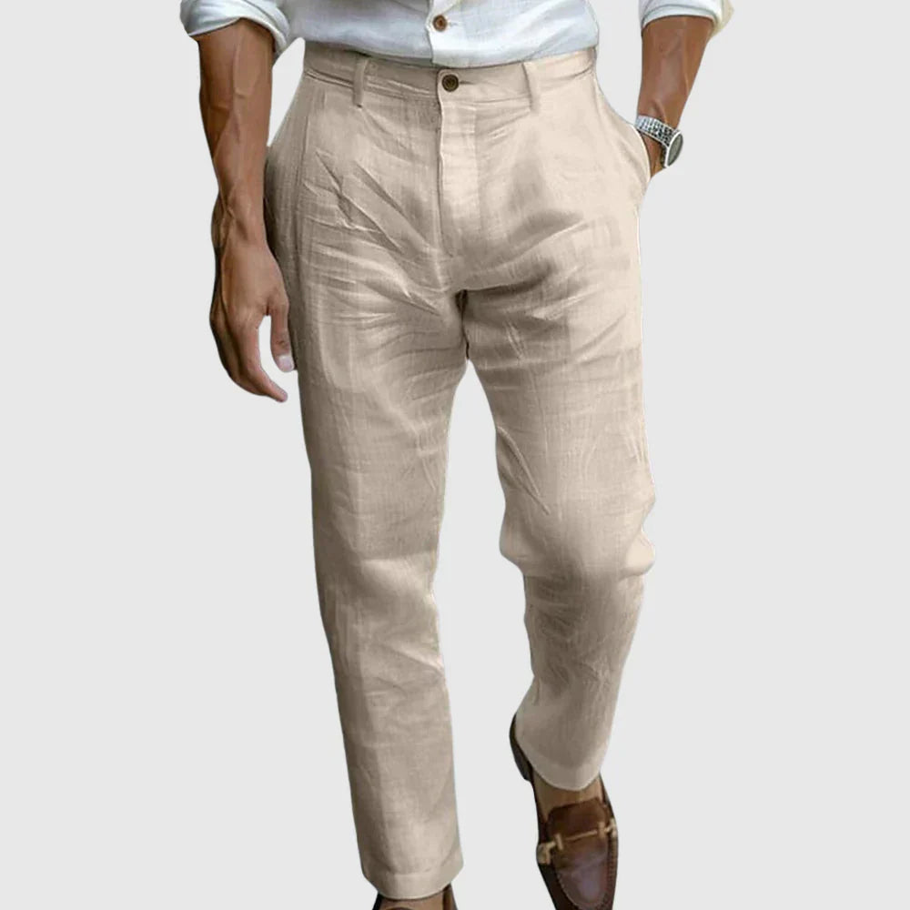 Aminuddin – Lässige Lockere Leinen Hose