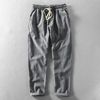 Clarke – Lässige Leinenhose Mit Kordelzug In Der Taille