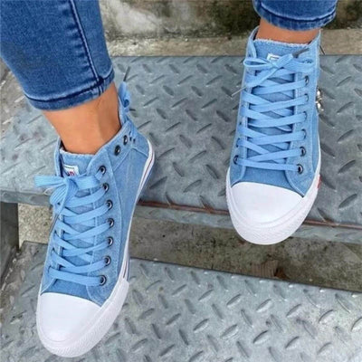 Kathi | Lässige High-Tops im Denim-Look
