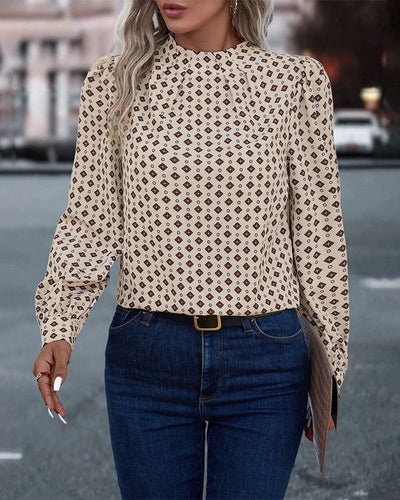 Hannah | Bluse im Vintage-Stil und mit Aufdrucken