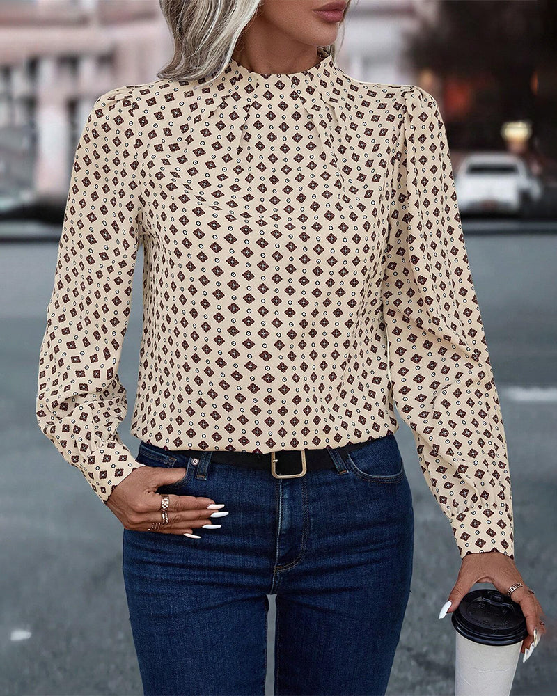 Hannah | Bluse im Vintage-Stil und mit Aufdrucken