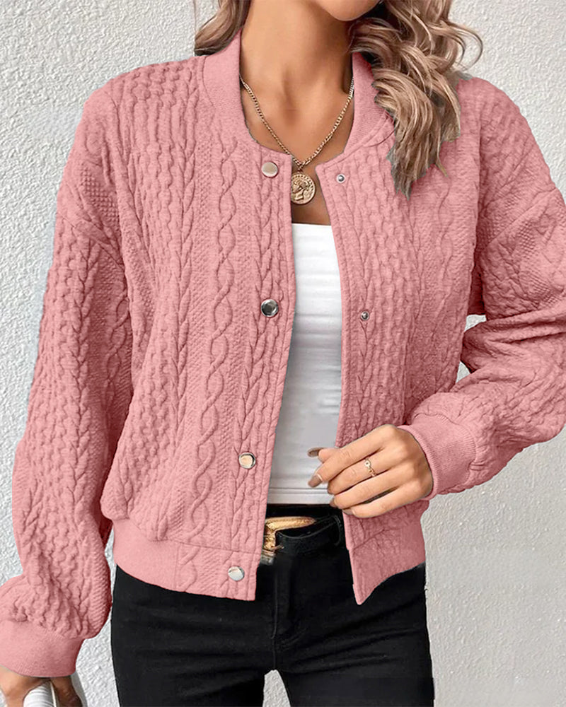 Sofia | Einfarbiger Cardigan mit Knöpfen